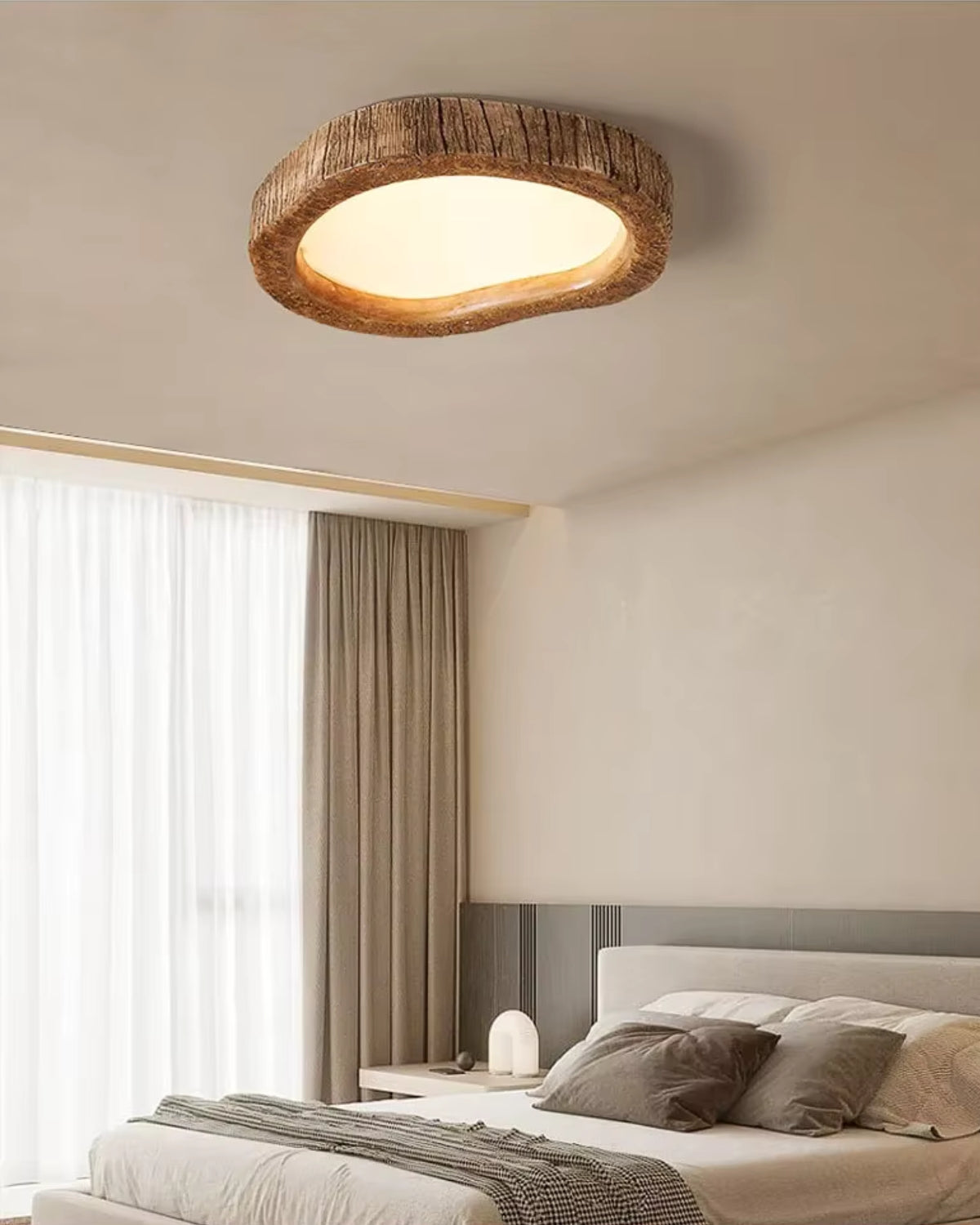 Ellington | Scandinavian Wood Ceiling Light Flush Mount