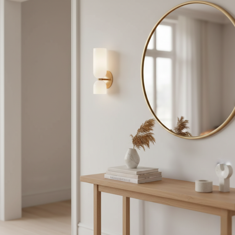 Velora | Double Wall Light LED Glass Sconce Indoor Lighting