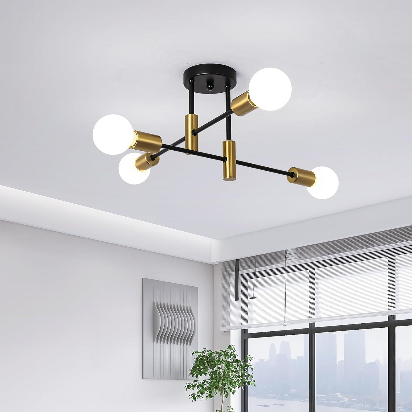 Bennett | Ceiling Light Metal Multi Light Fixture for Living Room