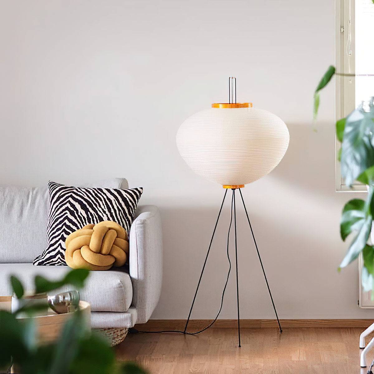 Jaxen | Classic Paper Floor Lamp Lighting for Bedroom or Lounge