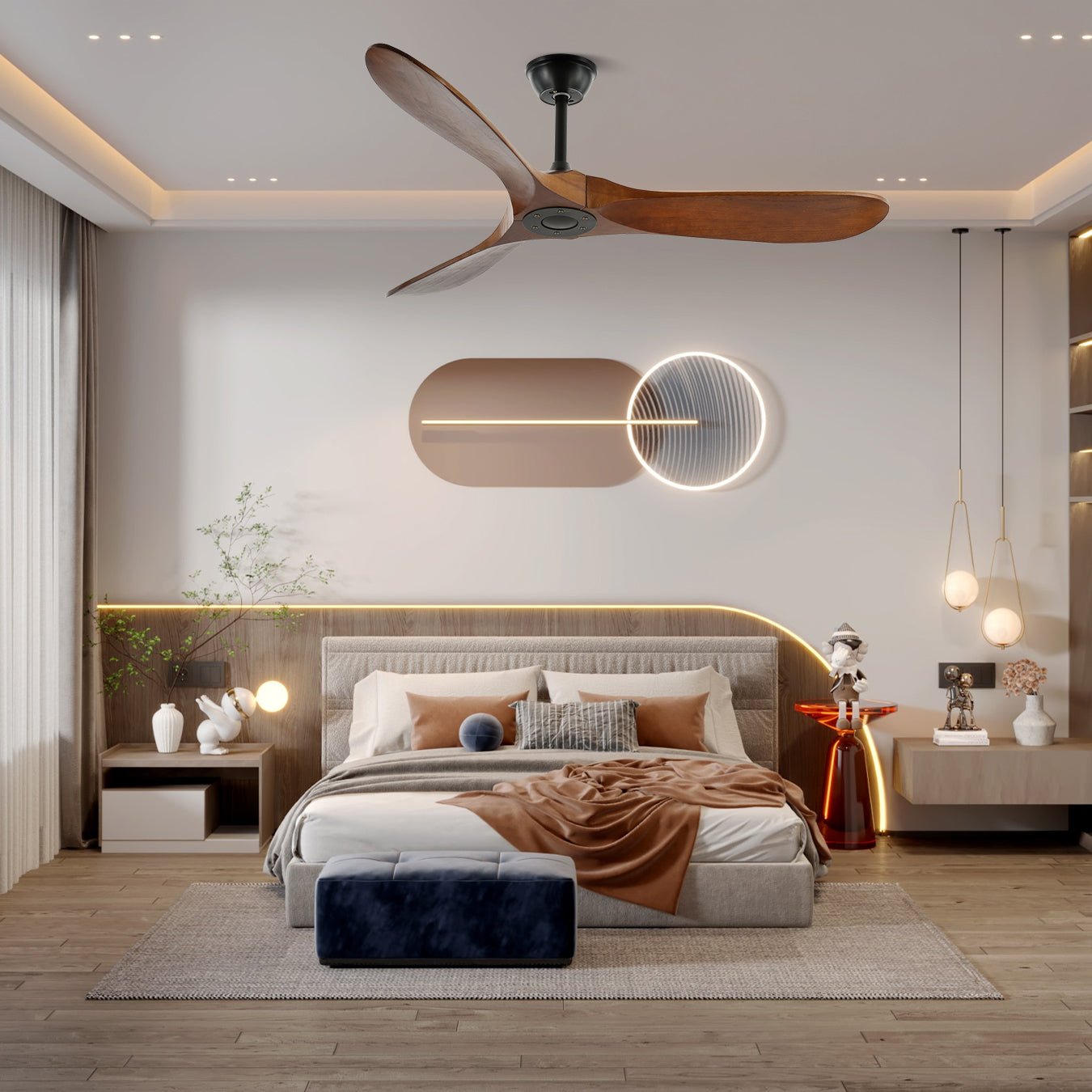 Woody | Remote-Controlled Ceiling Fan