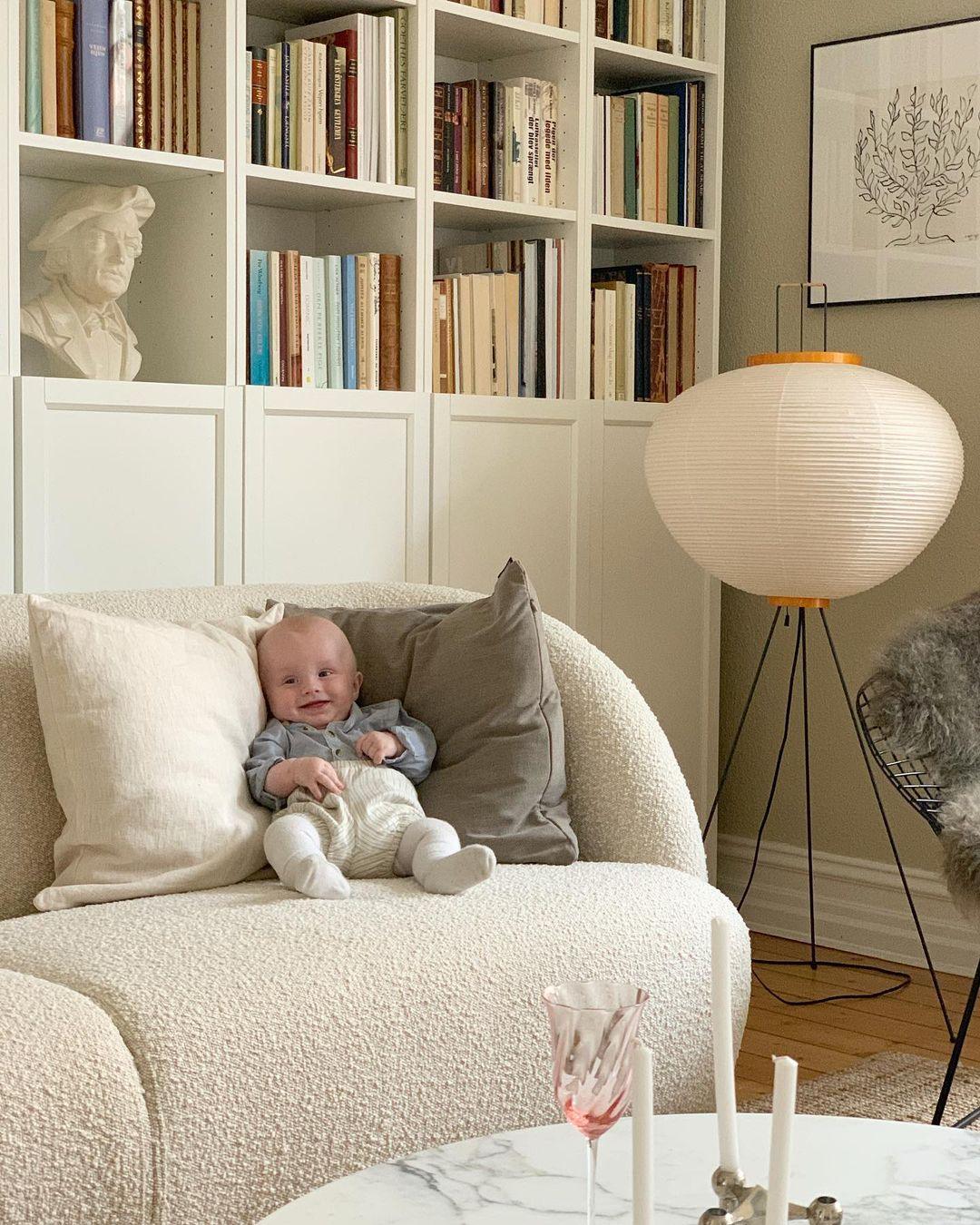 Jaxen | Classic Paper Floor Lamp Lighting for Bedroom or Lounge
