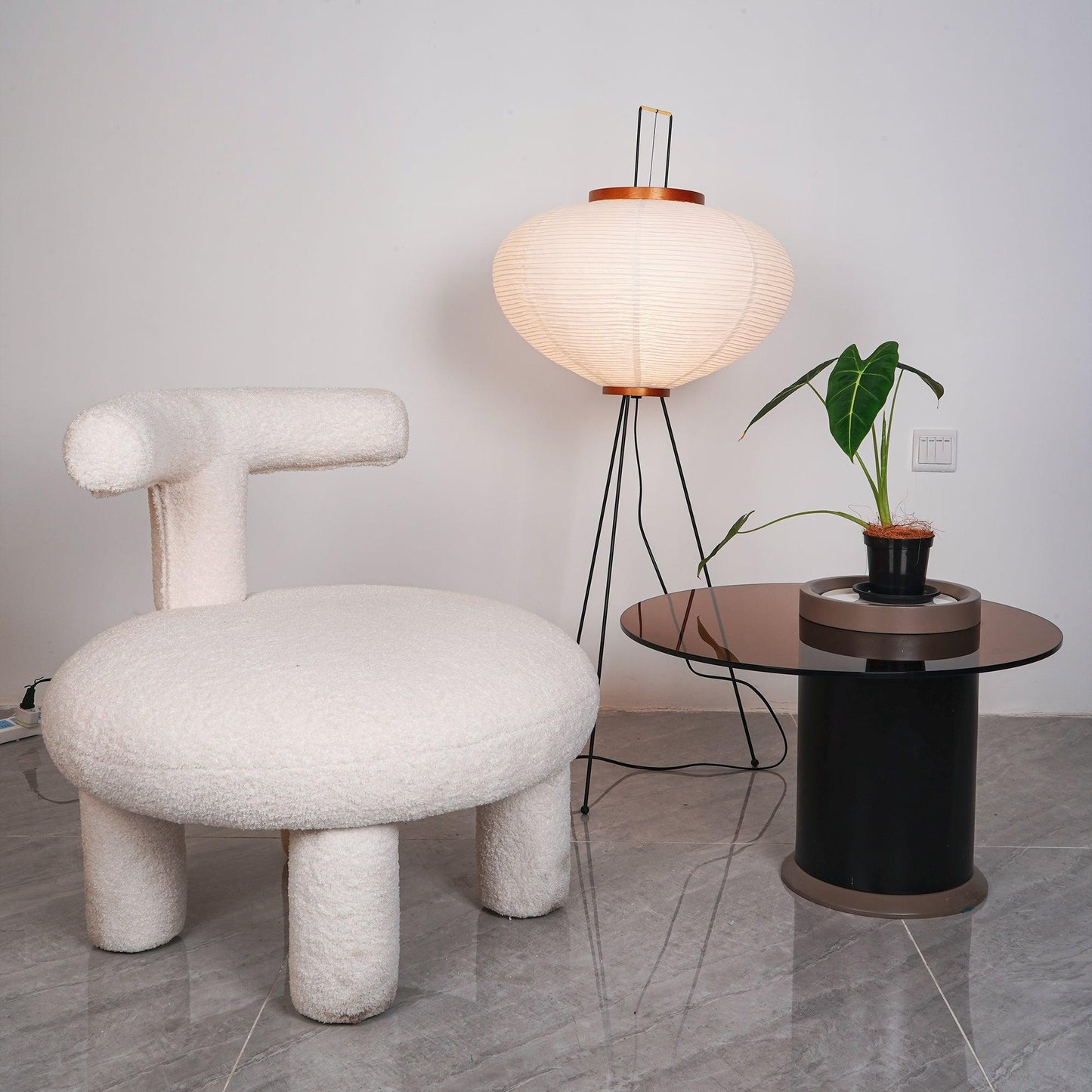 Jaxen | Classic Paper Floor Lamp Lighting for Bedroom or Lounge