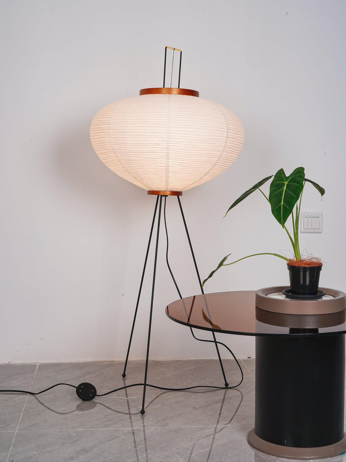 Jaxen | Classic Paper Floor Lamp Lighting for Bedroom or Lounge