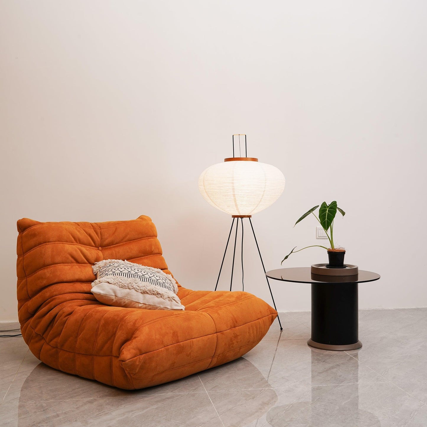 Jaxen | Classic Paper Floor Lamp Lighting for Bedroom or Lounge