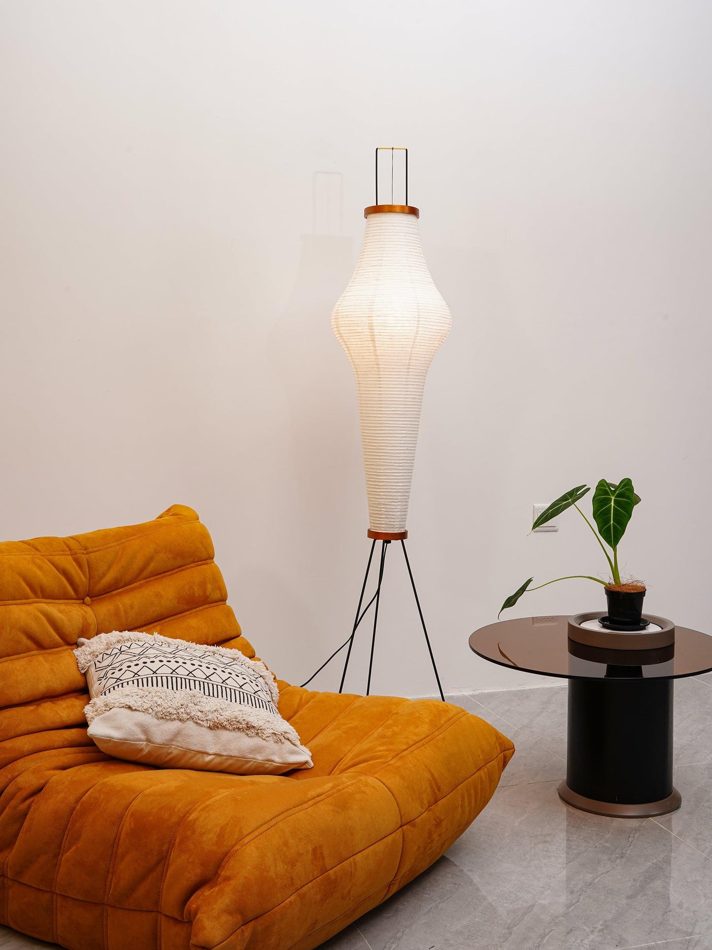 Jaxen | Classic Paper Floor Lamp Lighting for Bedroom or Lounge