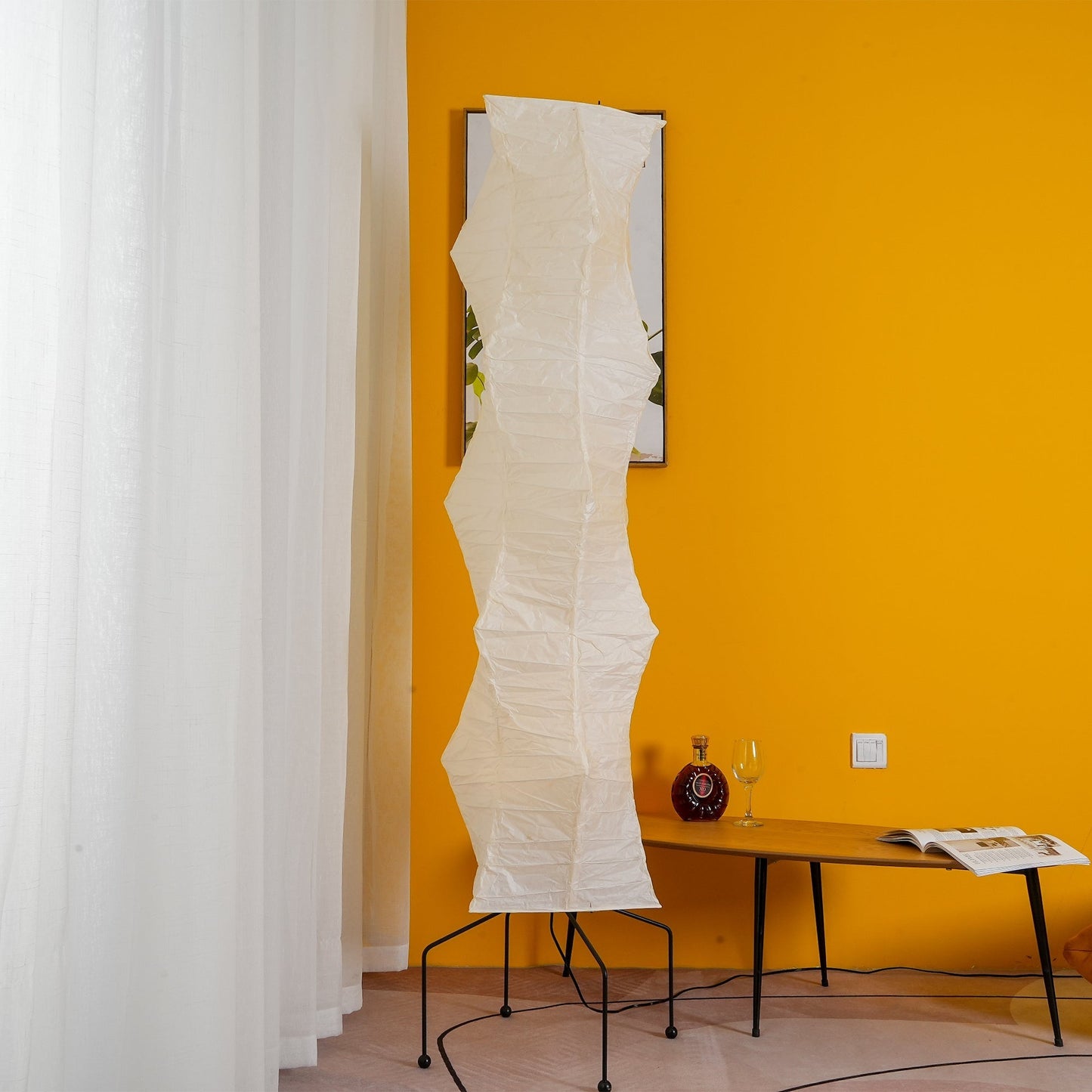 Jaxen | Classic Paper Floor Lamp Lighting for Bedroom or Lounge