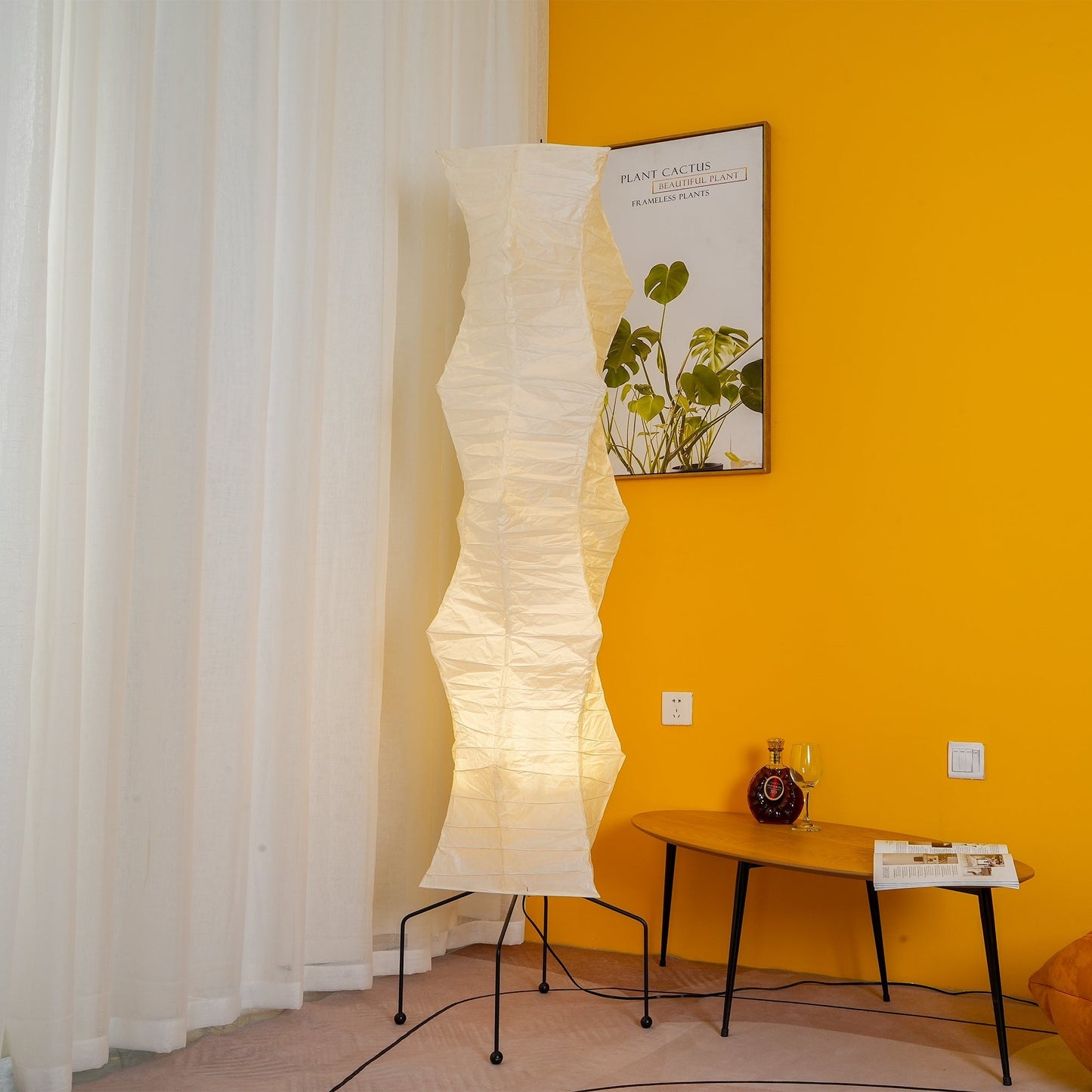 Jaxen | Classic Paper Floor Lamp Lighting for Bedroom or Lounge