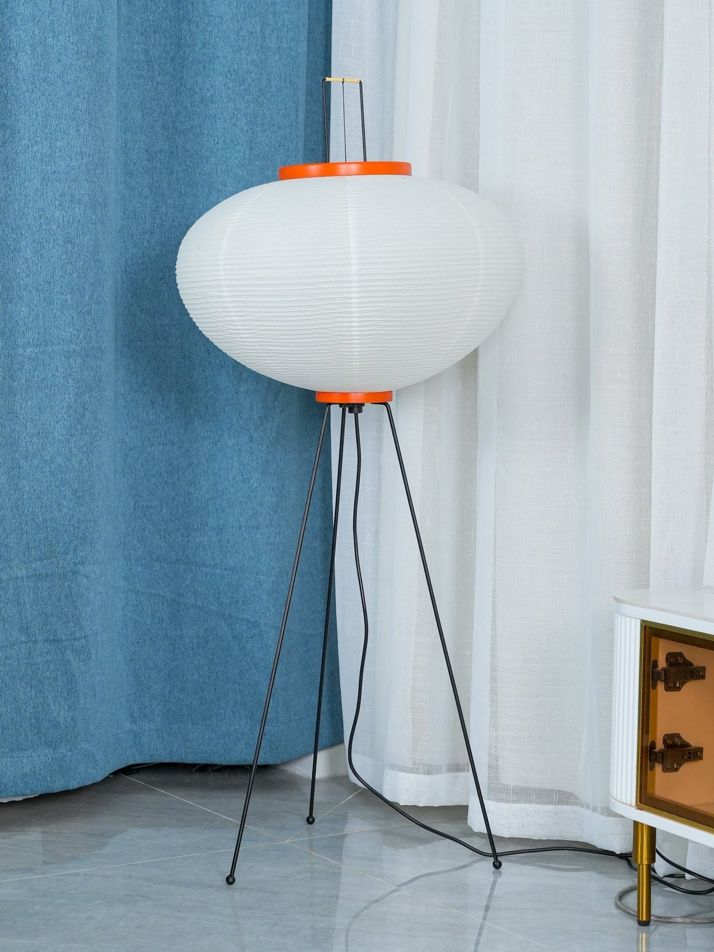 Jaxen | Classic Paper Floor Lamp Lighting for Bedroom or Lounge