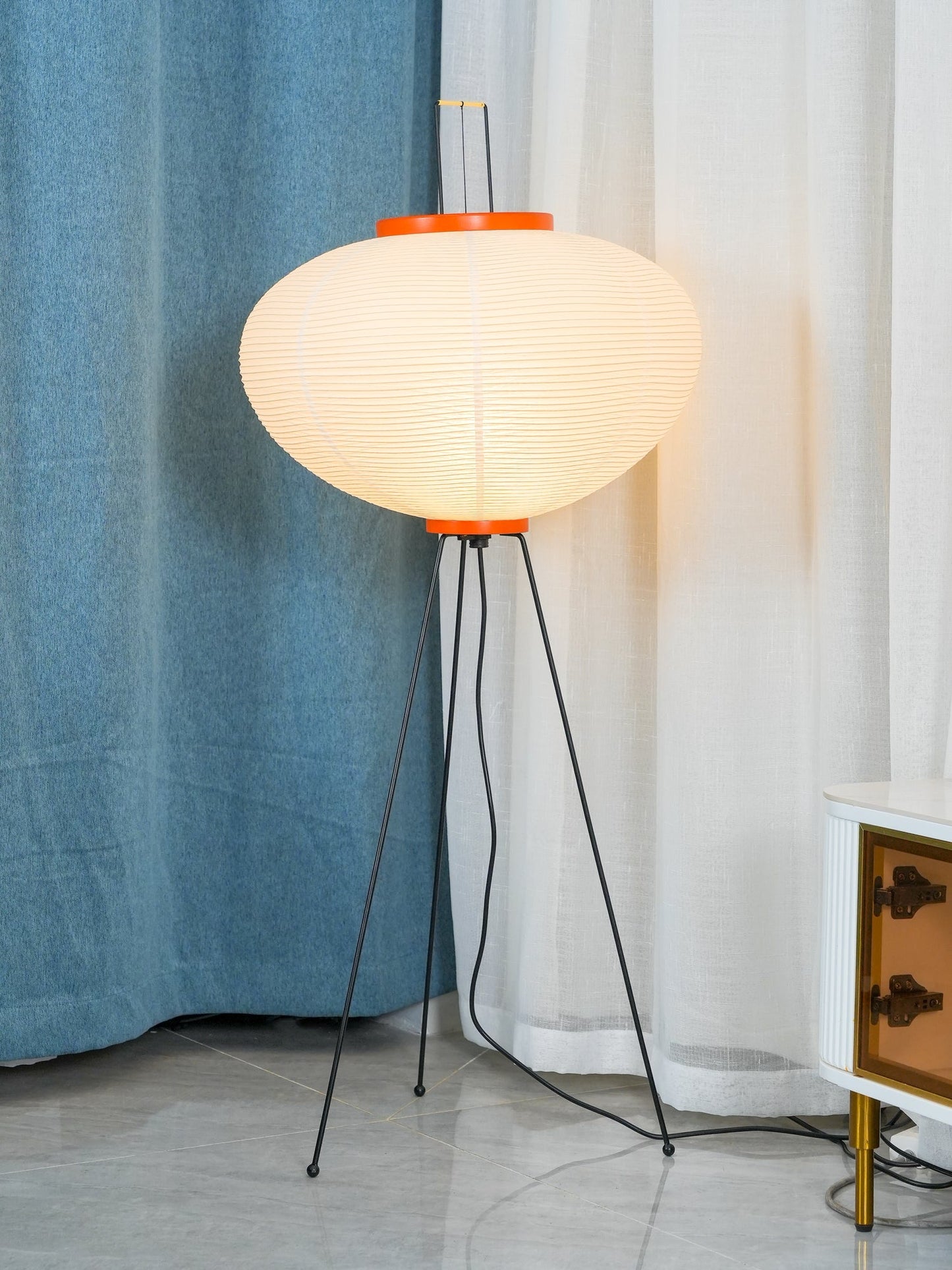 Jaxen | Classic Paper Floor Lamp Lighting for Bedroom or Lounge