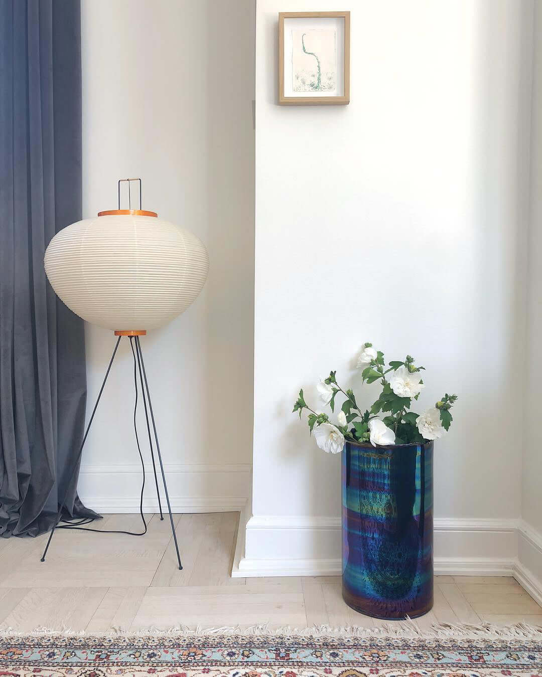 Jaxen | Classic Paper Floor Lamp Lighting for Bedroom or Lounge