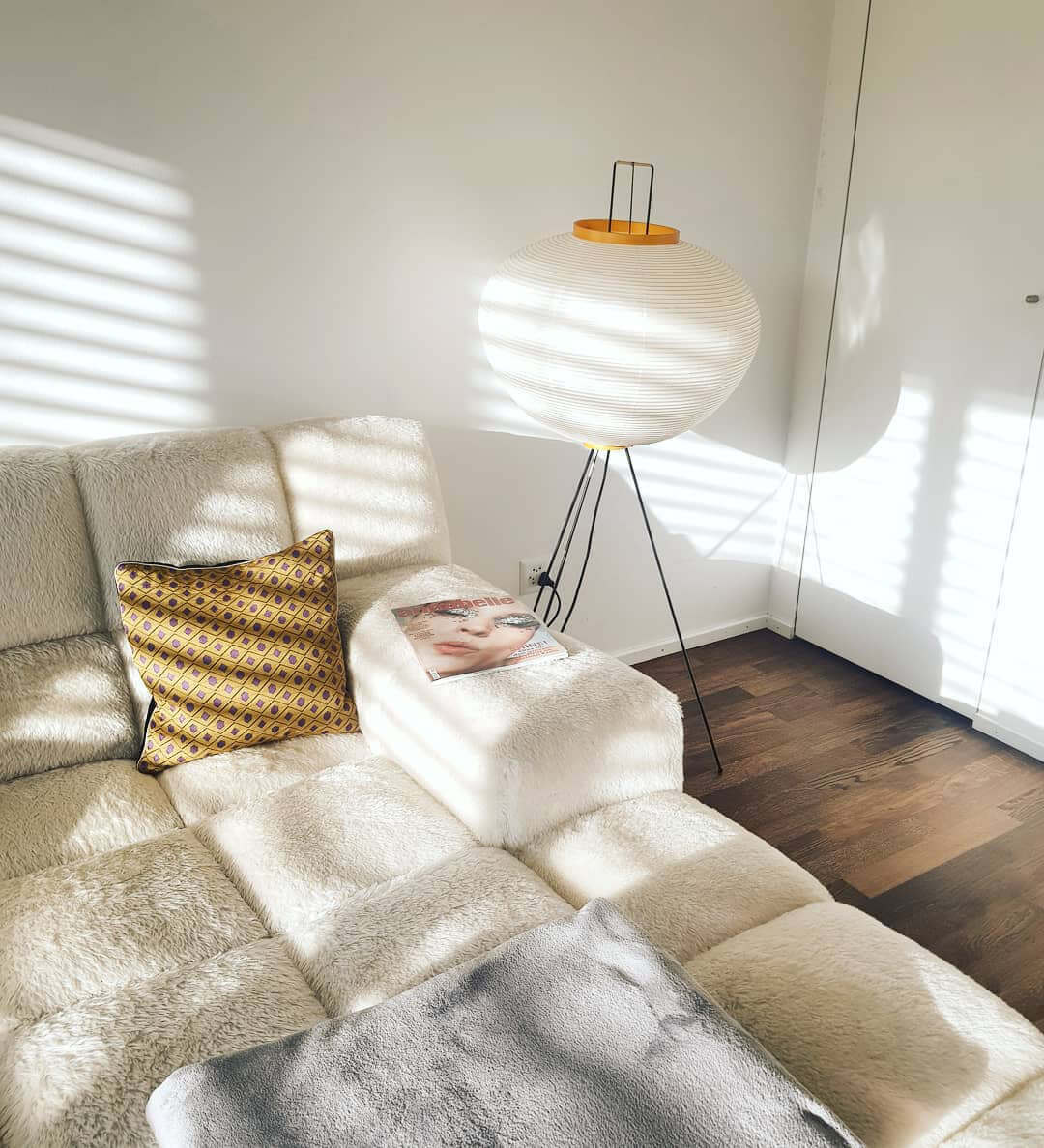 Jaxen | Classic Paper Floor Lamp Lighting for Bedroom or Lounge