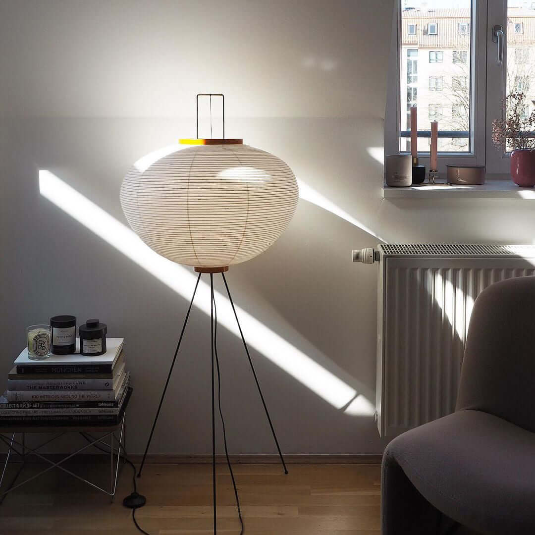Jaxen | Classic Paper Floor Lamp Lighting for Bedroom or Lounge
