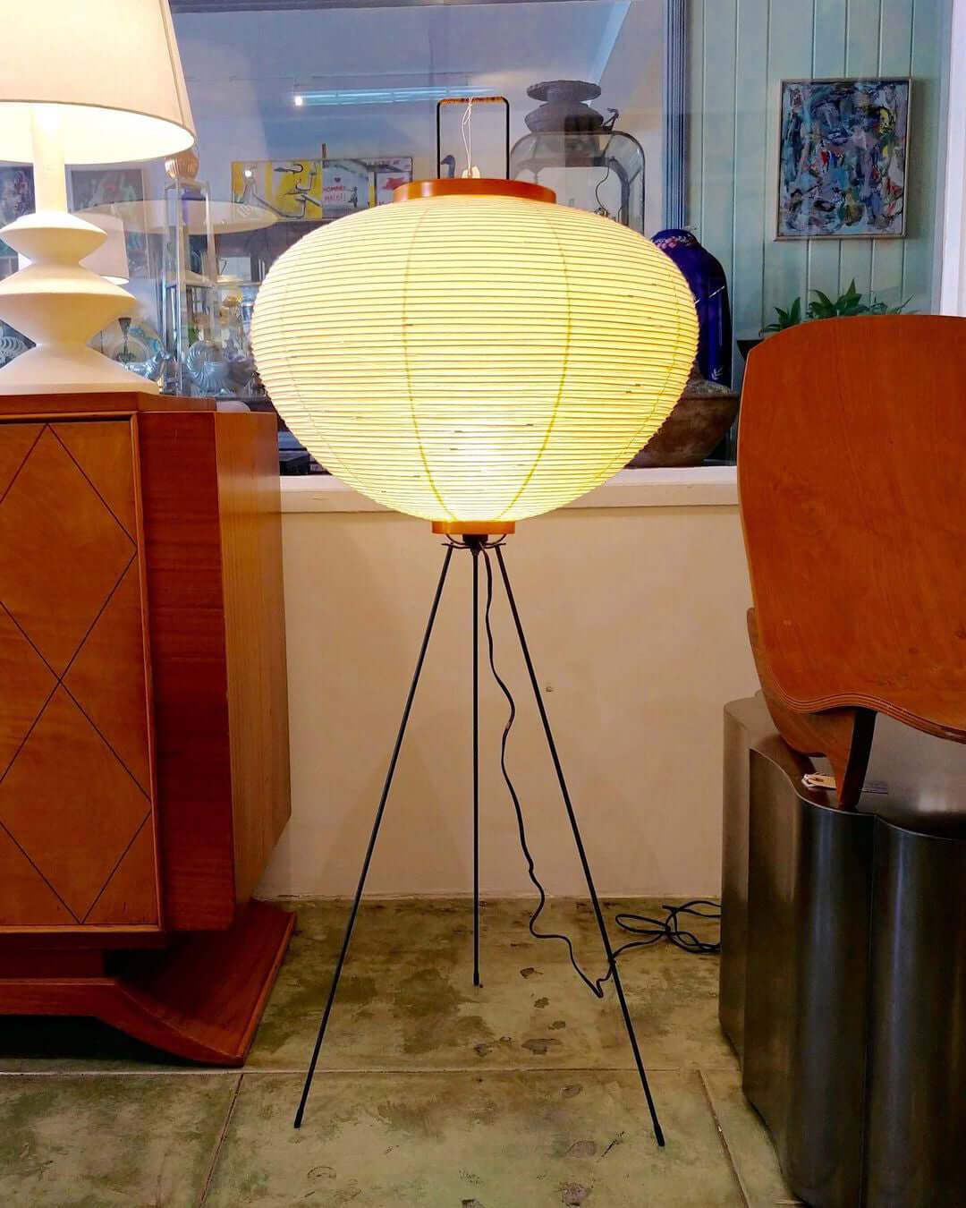 Jaxen | Classic Paper Floor Lamp Lighting for Bedroom or Lounge