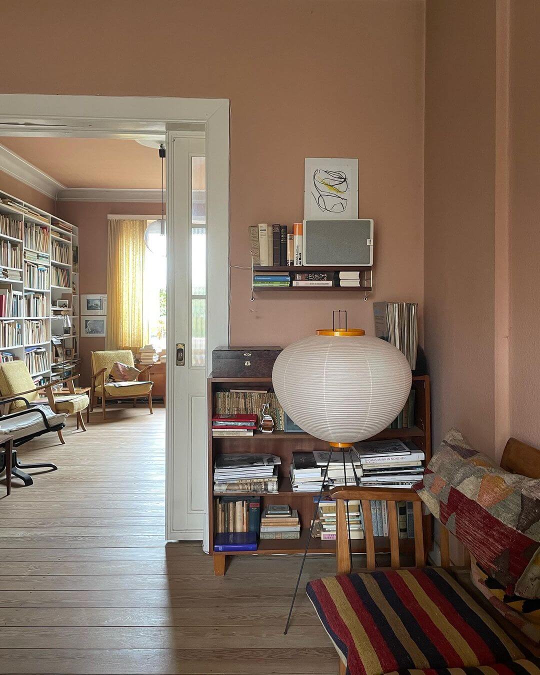 Jaxen | Classic Paper Floor Lamp Lighting for Bedroom or Lounge