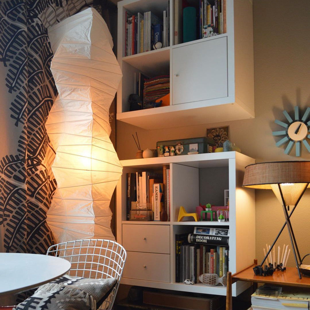 Jaxen | Classic Paper Floor Lamp Lighting for Bedroom or Lounge