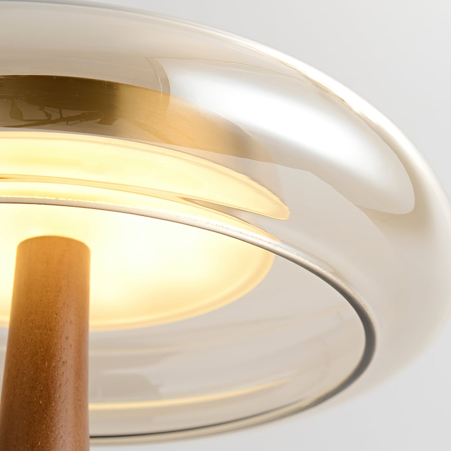 Mistelle | Adjustable Brass Wood LED Cool Light Table Lamp