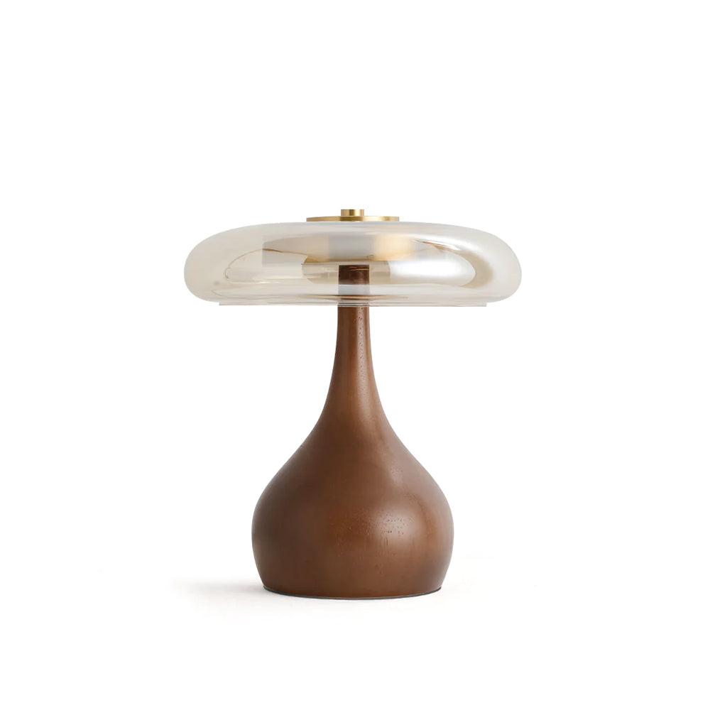 Mistelle | Adjustable Brass Wood LED Cool Light Table Lamp