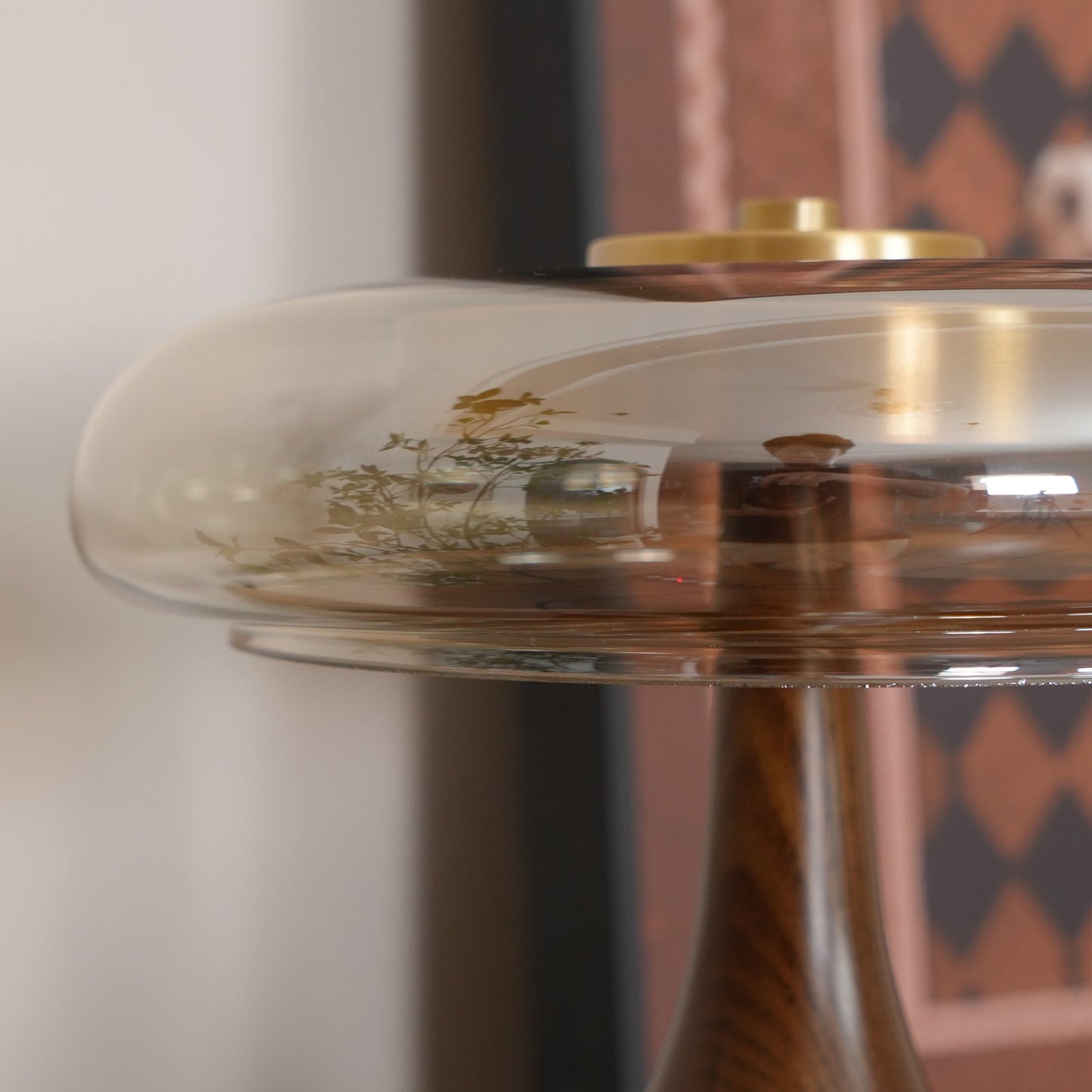 Mistelle | Adjustable Brass Wood LED Cool Light Table Lamp