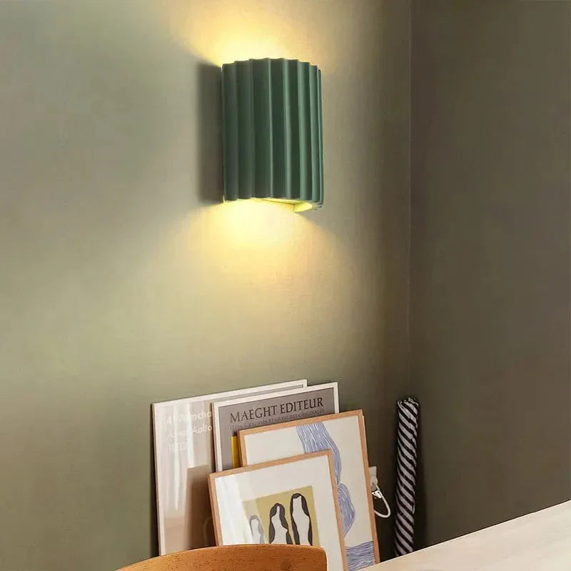 Macaron | LED Wall Sconce, Ruffled Design