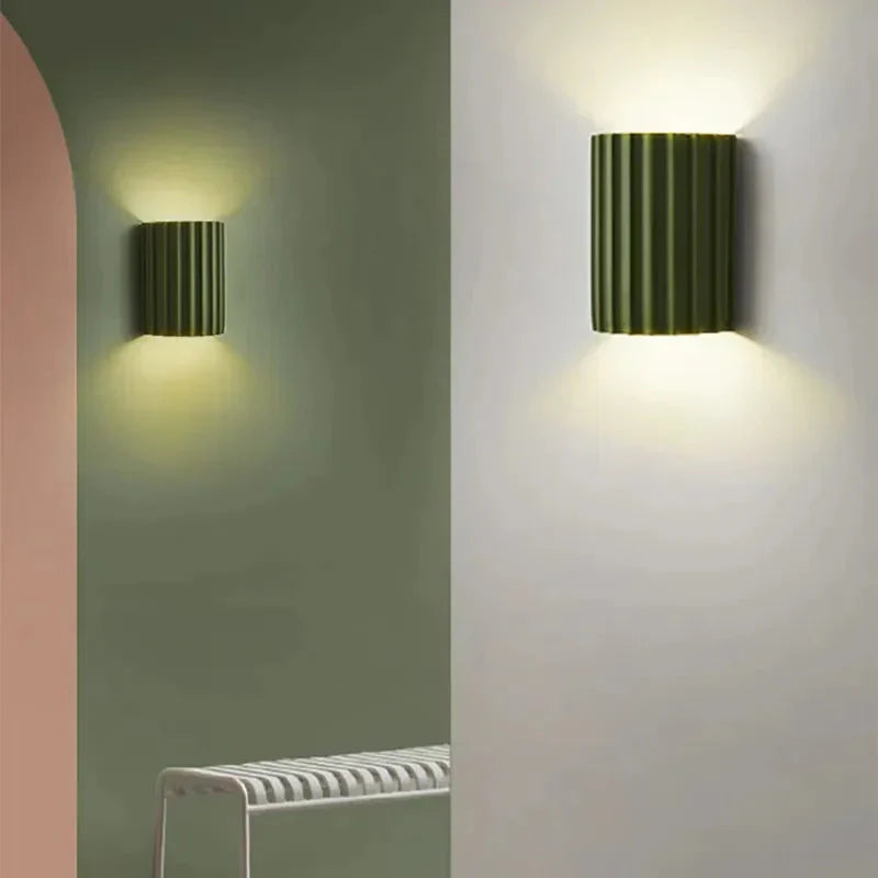 Macaron | LED Wall Sconce, Ruffled Design