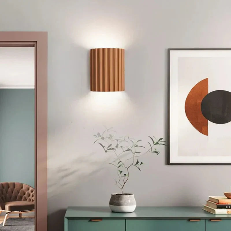 Macaron | LED Wall Sconce, Ruffled Design