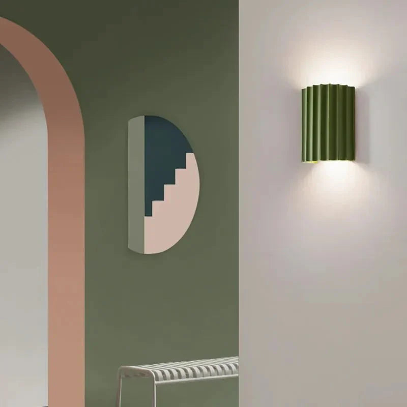 Macaron | LED Wall Sconce, Ruffled Design