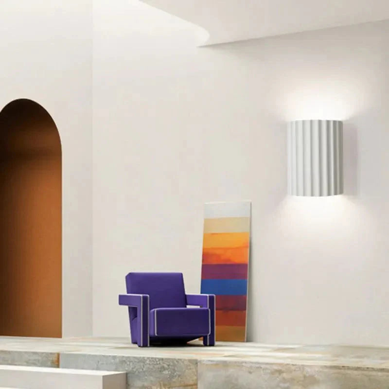 Macaron | LED Wall Sconce, Ruffled Design