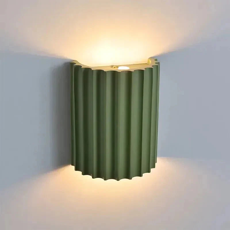 Macaron | LED Wall Sconce, Ruffled Design