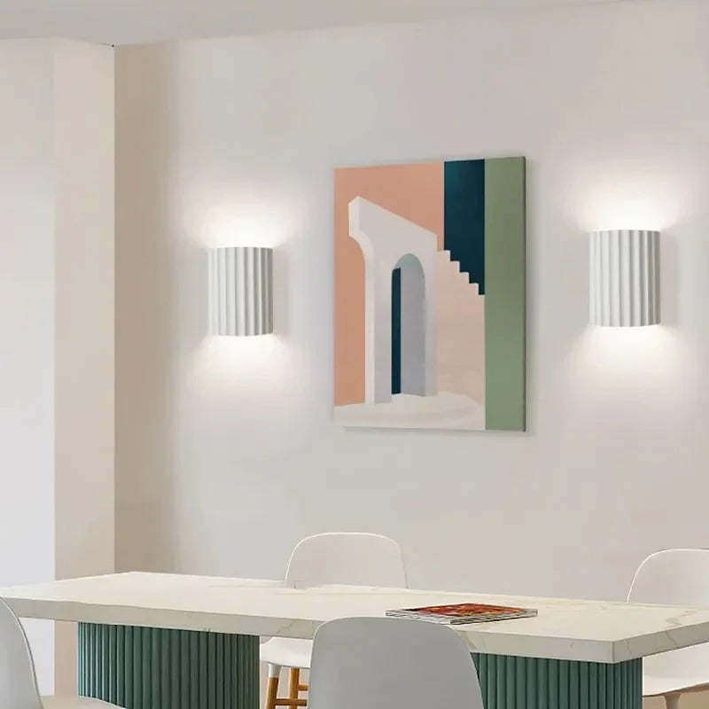 Macaron | LED Wall Sconce, Ruffled Design