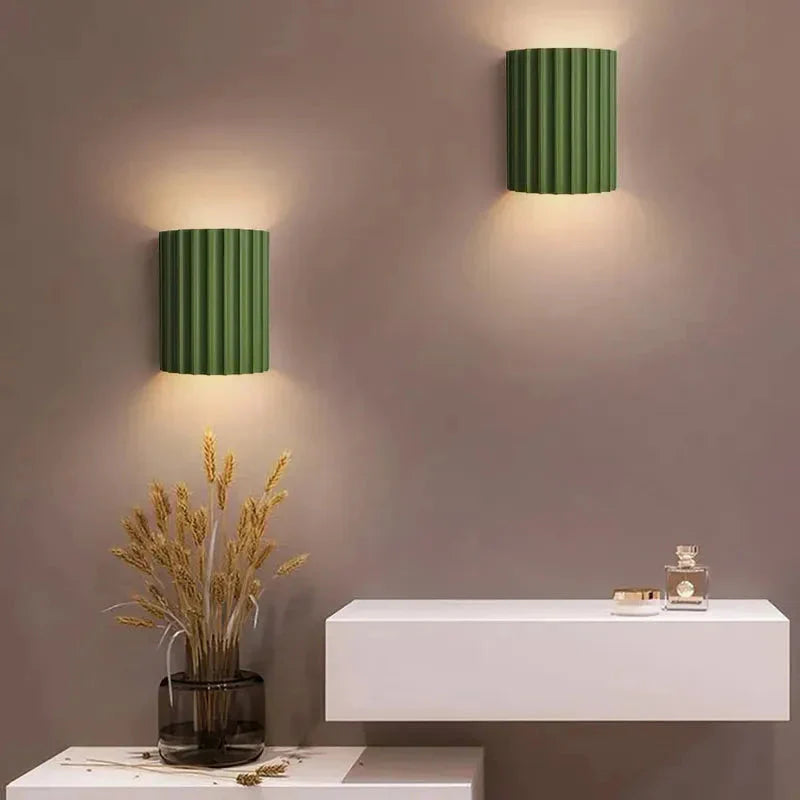 Macaron | LED Wall Sconce, Ruffled Design
