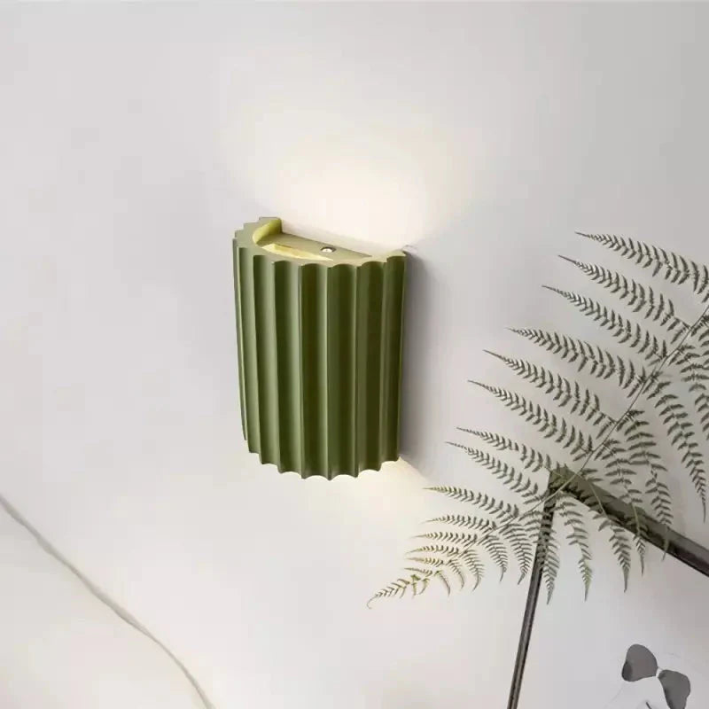 Macaron | LED Wall Sconce, Ruffled Design