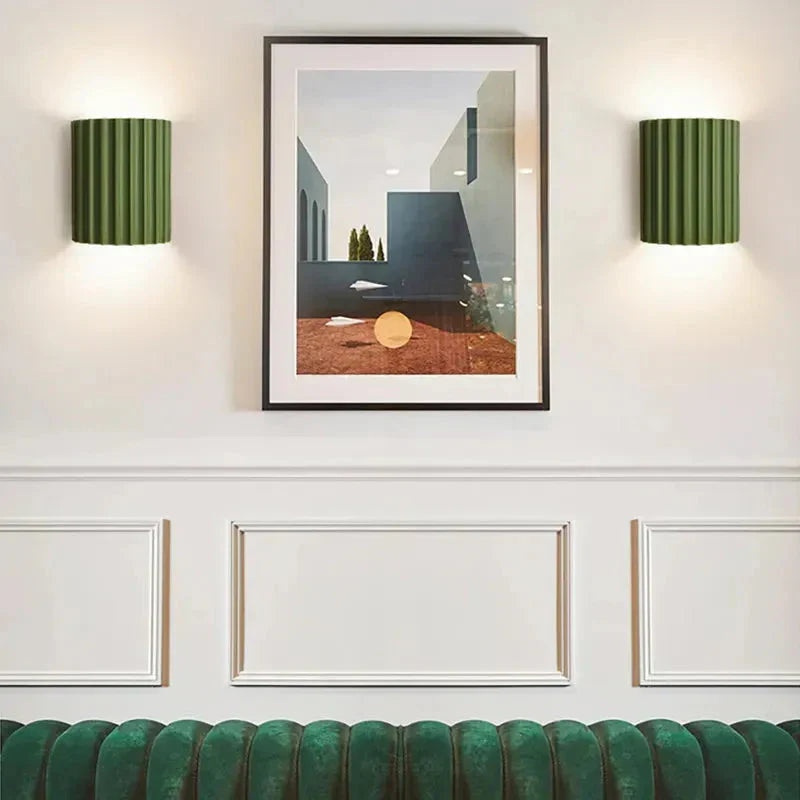 Macaron | LED Wall Sconce, Ruffled Design