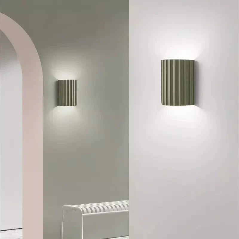 Macaron | LED Wall Sconce, Ruffled Design