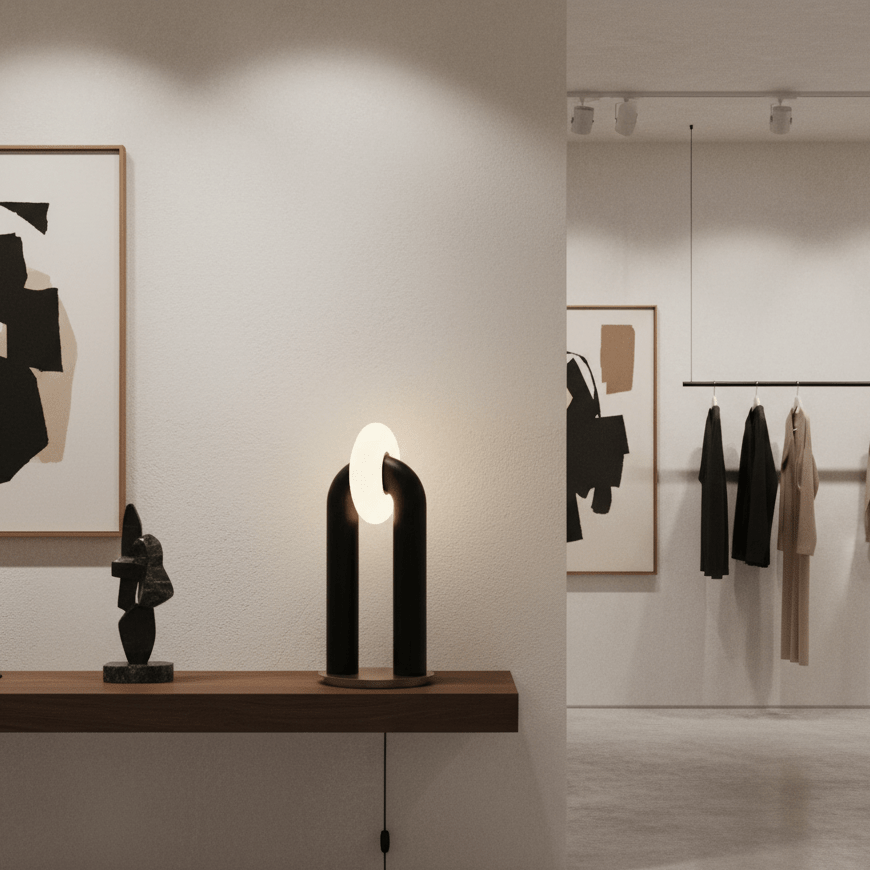 Alaric | Minimalist Modern Desk Lamp Integrated LED Wooden Arc