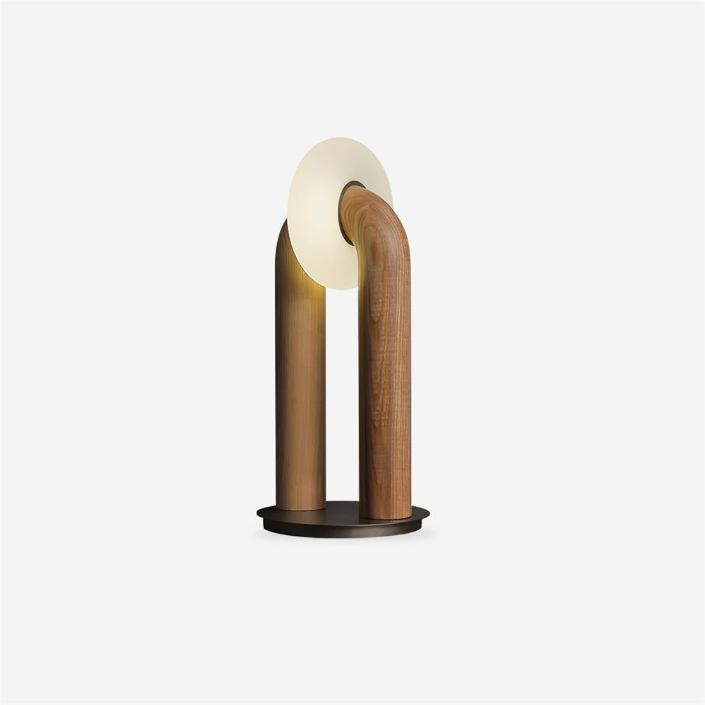 Alaric | Minimalist Modern Desk Lamp Integrated LED Wooden Arc