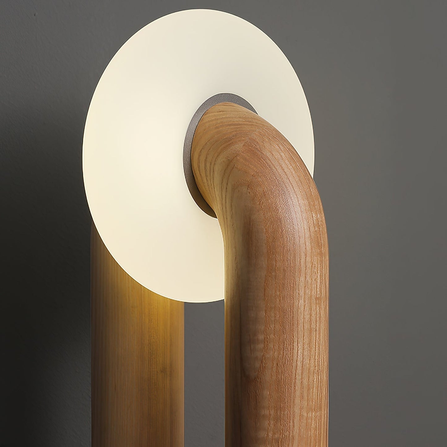 Alaric | Minimalist Modern Desk Lamp Integrated LED Wooden Arc