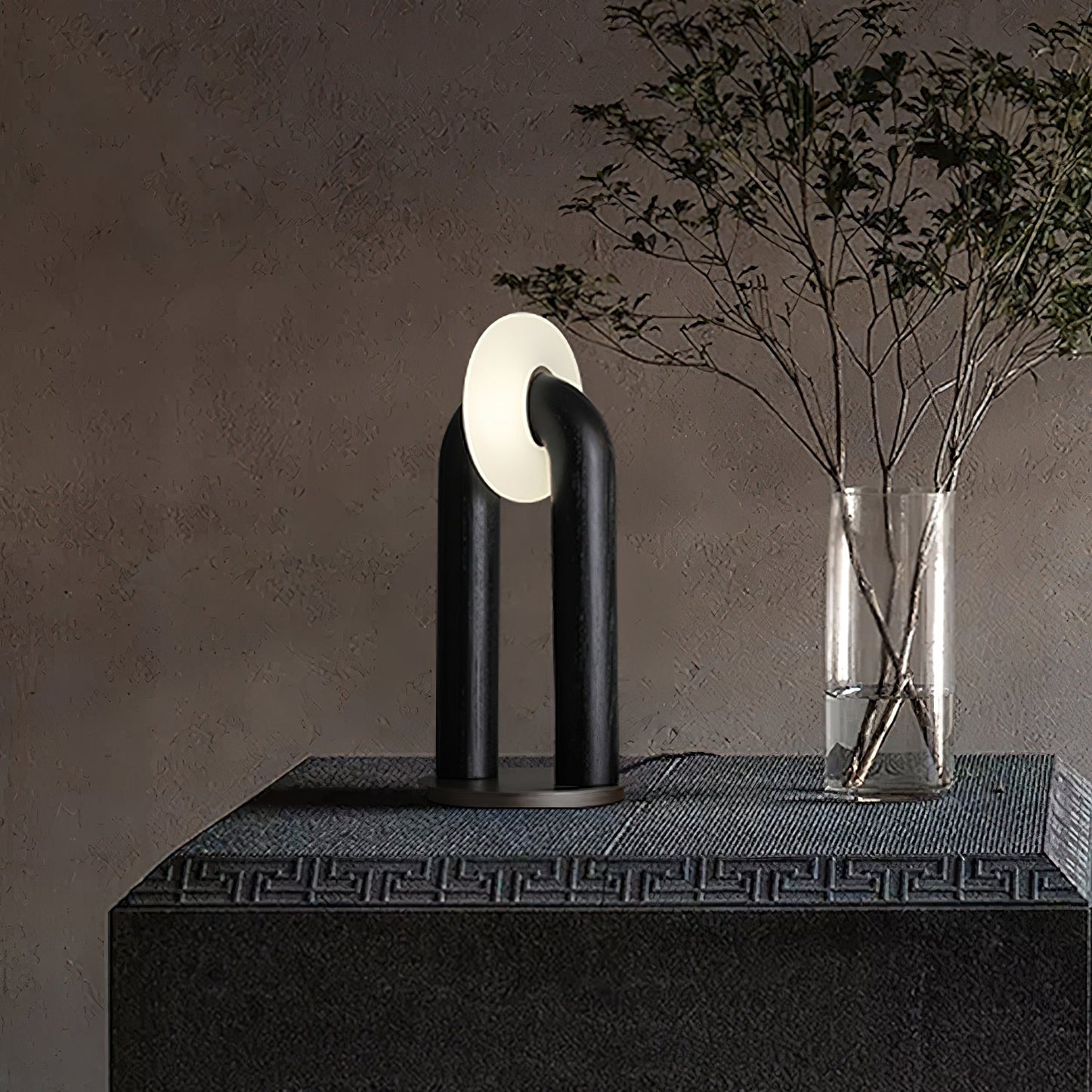 Alaric | Minimalist Modern Desk Lamp Integrated LED Wooden Arc