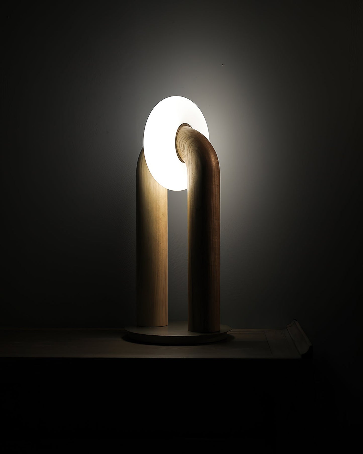 Alaric | Minimalist Modern Desk Lamp Integrated LED Wooden Arc