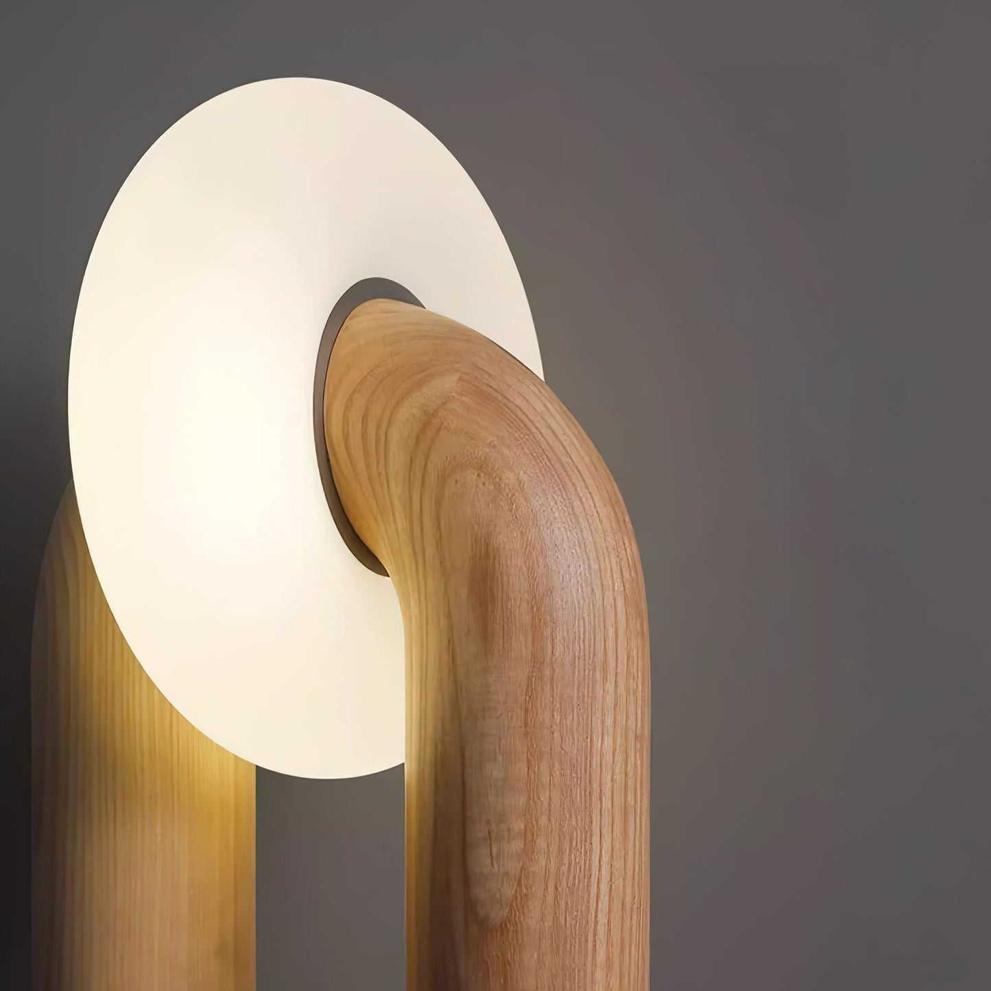 Alaric | Minimalist Modern Desk Lamp Integrated LED Wooden Arc