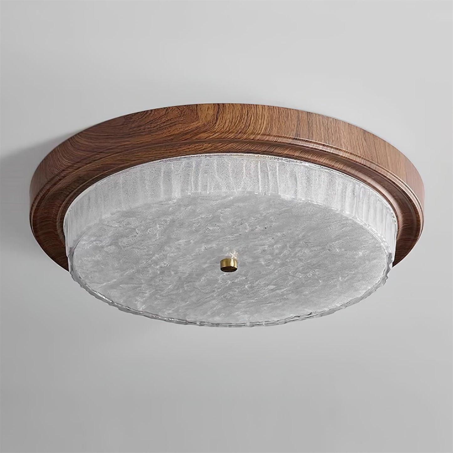 Oakwyn | Round Glass LED Ceiling Light Fixture