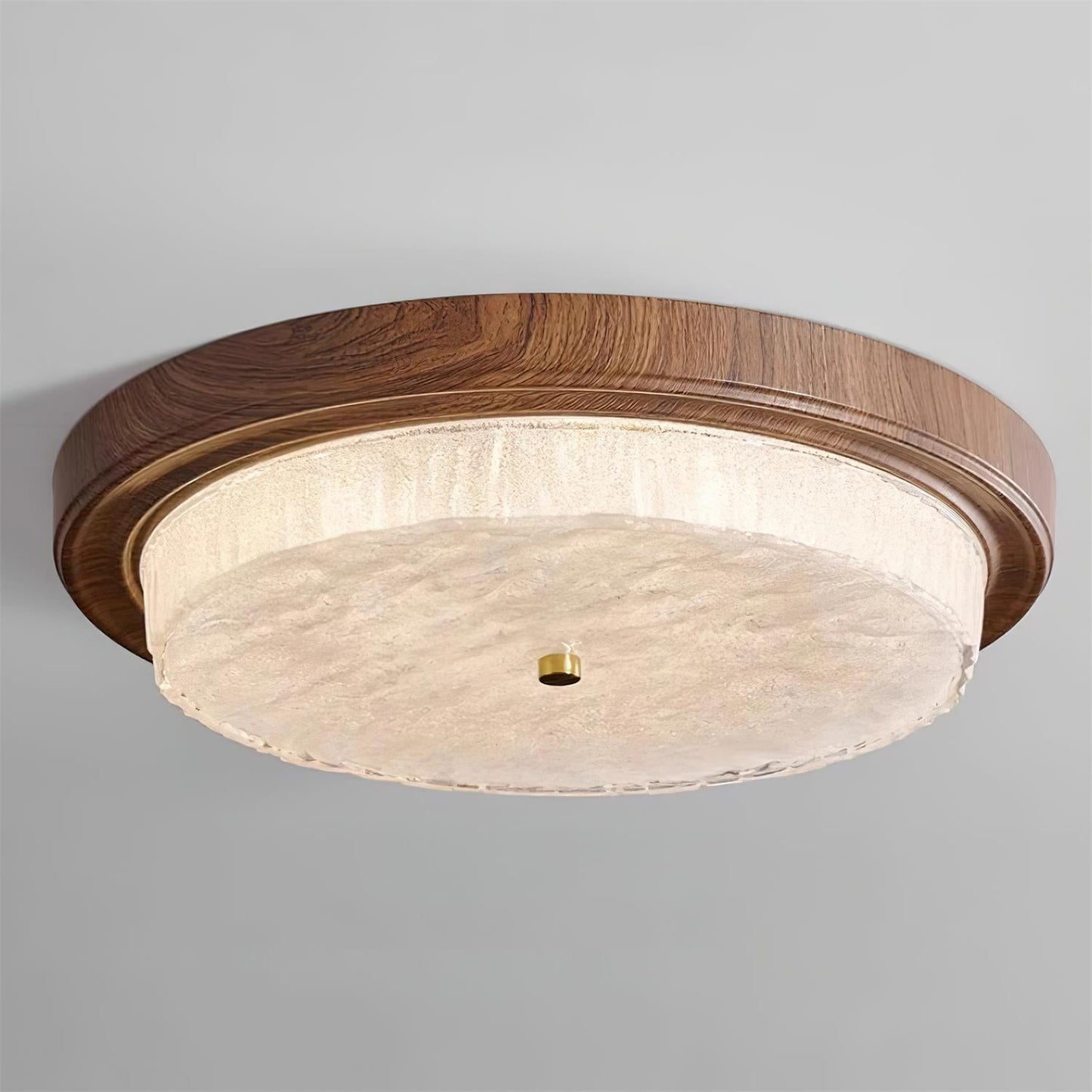 Oakwyn | Round Glass LED Ceiling Light Fixture