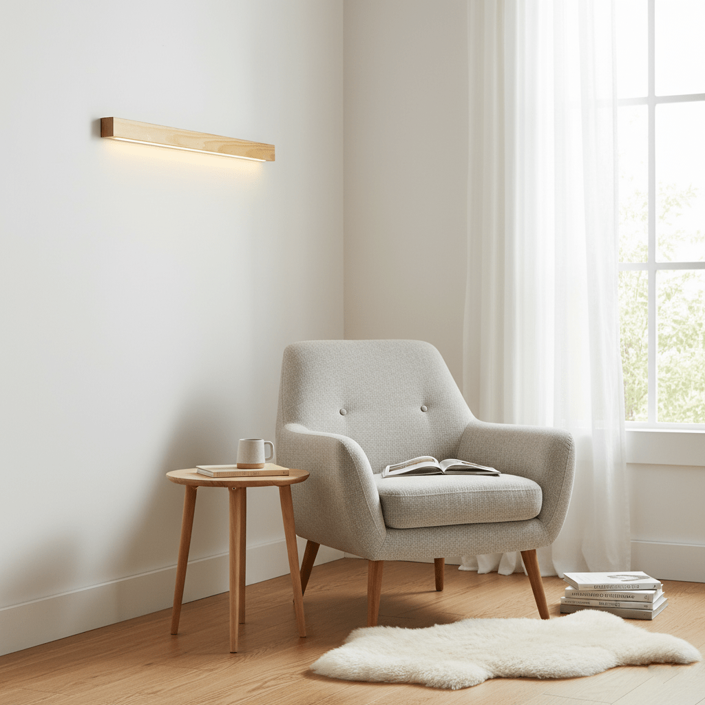 Theo | Wooden Wall Lamp Modern Minimalist Bedroom Hallway
