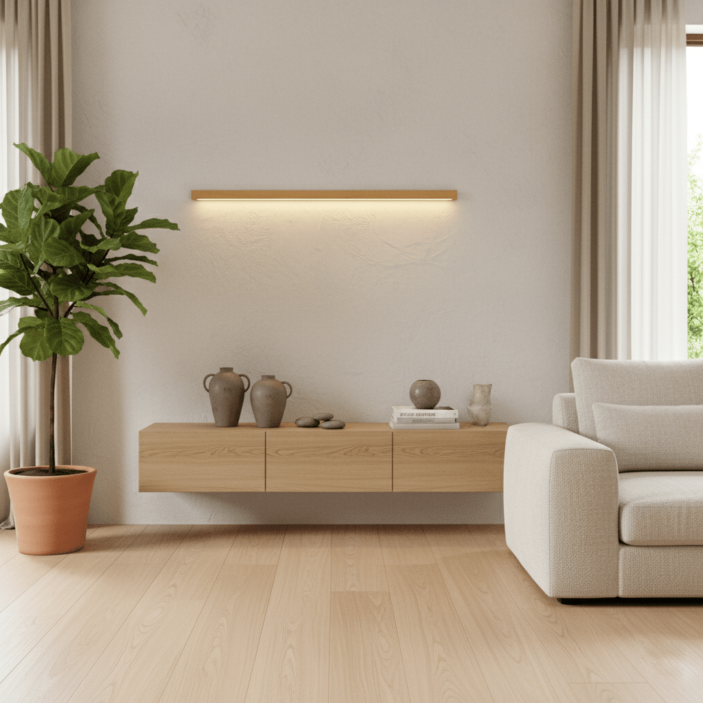 Theo | Wooden Wall Lamp Modern Minimalist Bedroom Hallway