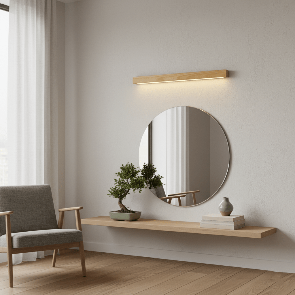 Theo | Wooden Wall Lamp Modern Minimalist Bedroom Hallway