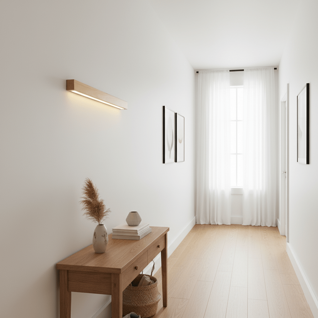 Theo | Wooden Wall Lamp Modern Minimalist Bedroom Hallway