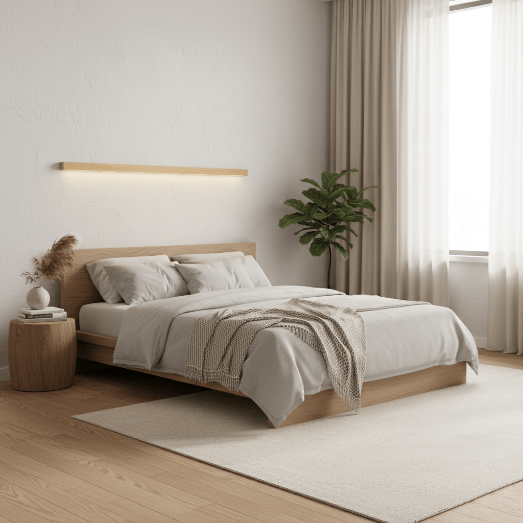 Theo | Wooden Wall Lamp Modern Minimalist Bedroom Hallway
