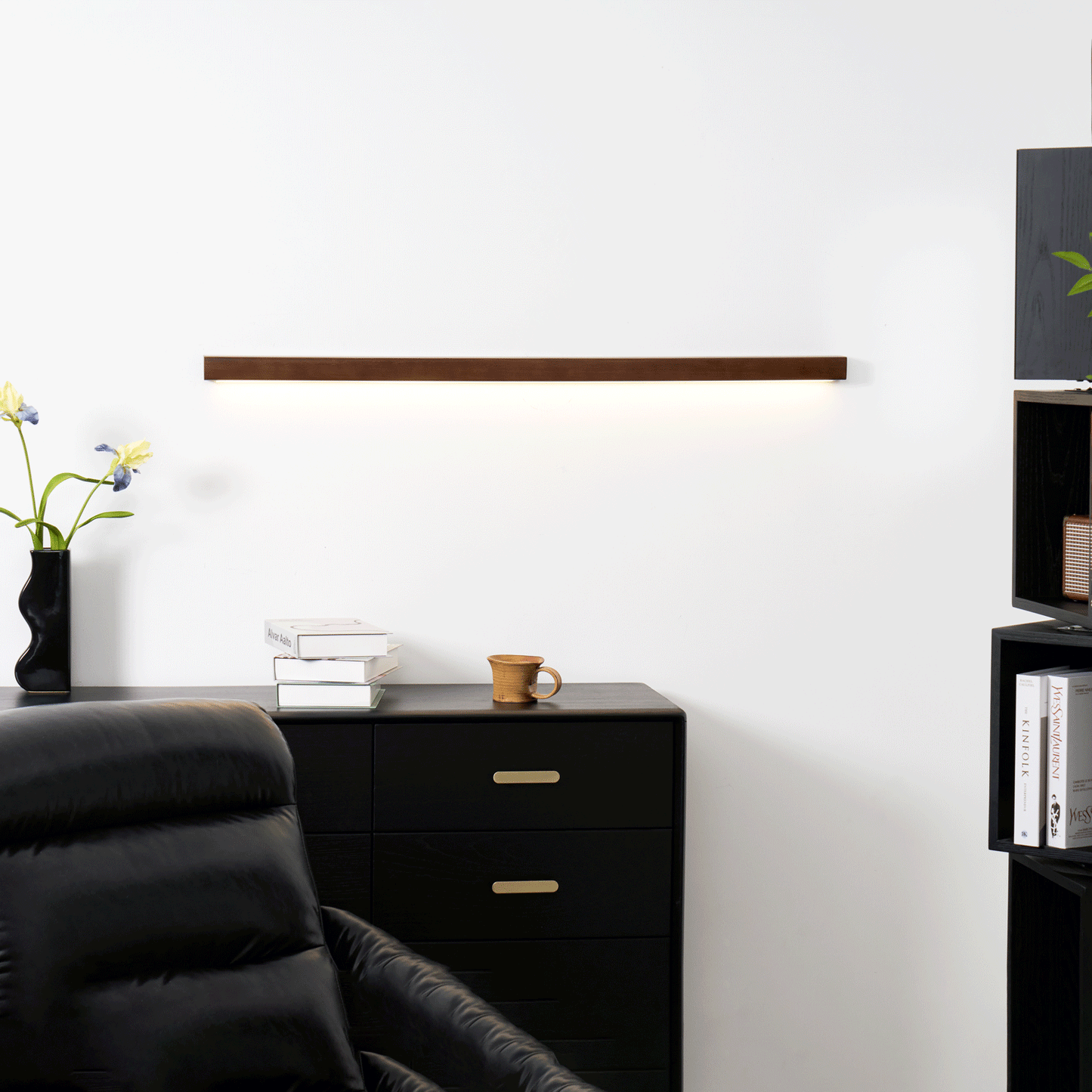 Theo | Wooden Wall Lamp Modern Minimalist Bedroom Hallway