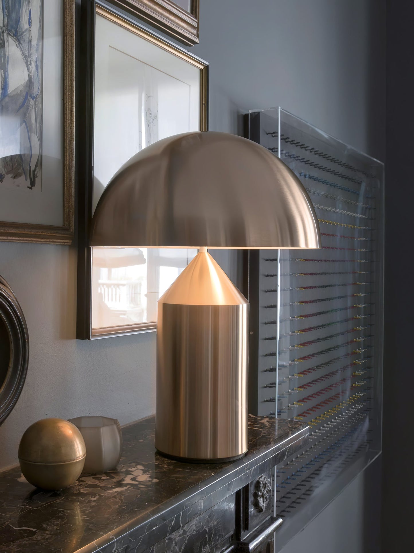 Calix | Metal Table Lamp Ambient Indoor Lighting for Nightstand Desk