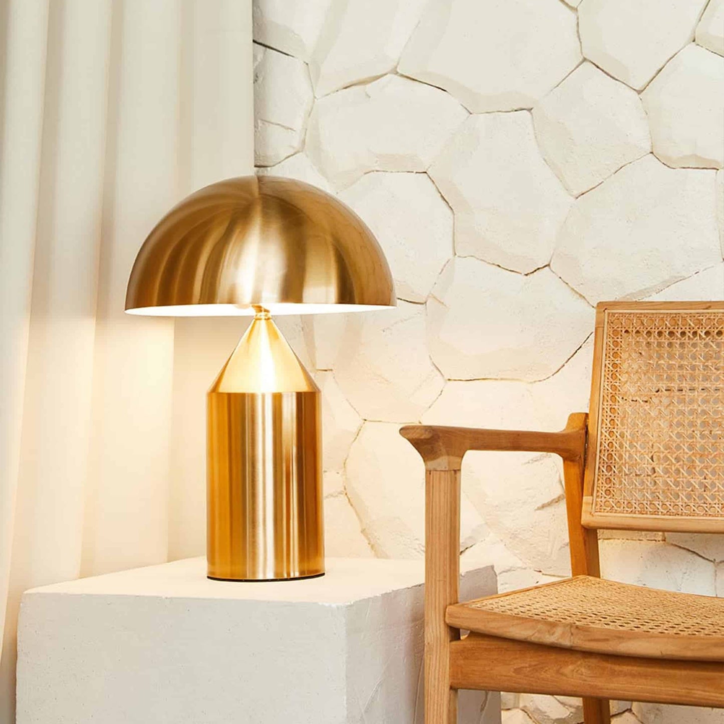 Calix | Metal Table Lamp Ambient Indoor Lighting for Nightstand Desk